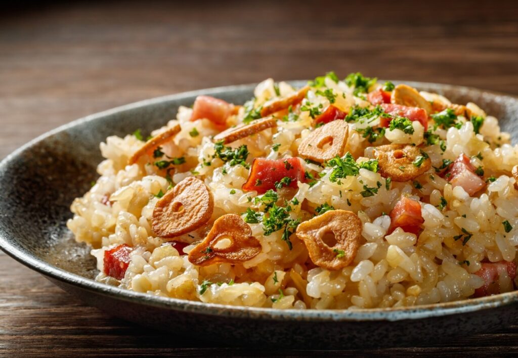 黒にんにくのガーリックライス